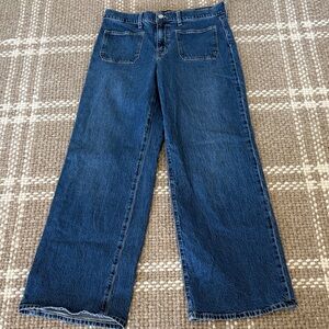 J. Crew Wide-leg Patch-pocket Full-length Jean For Women size 28